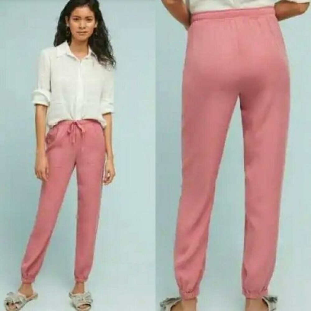 Anthropologie Cloth & Stone Chambray Joggers Size Small - Picture 1 of 8